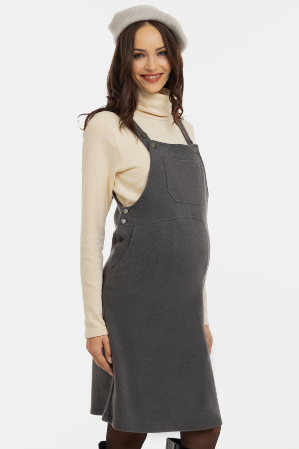 Sarafan tricotat pentru gravide și alăptare – gri