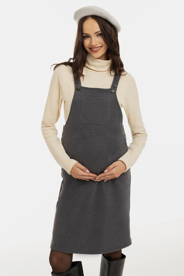 Sarafan tricotat pentru gravide și alăptare – gri