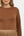 Rochie satinată cu pulover pentru gravide și alăptare - caramel