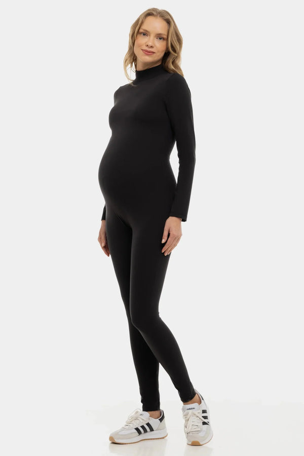 Salopetă modelatoare cu guler polo pentru gravide