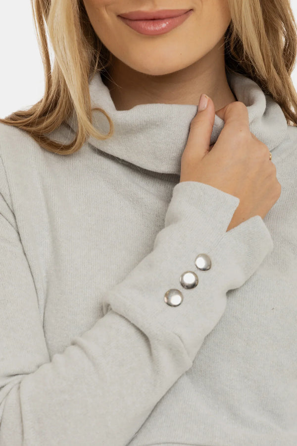 Pulover pentru gravide și alăptare cu guler