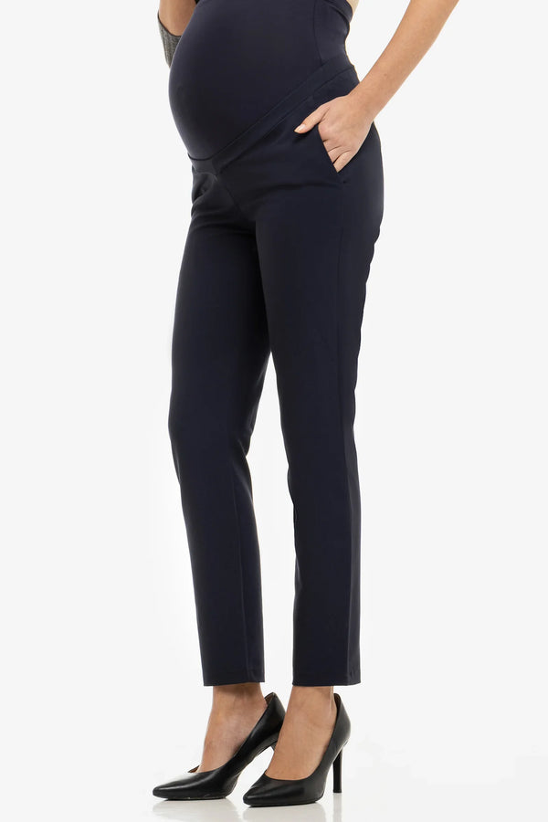 Pantaloni albastru închis pentru gravide