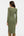 Rochie din bumbac ripsat pentru gravide și alăptare - verde măsliniu