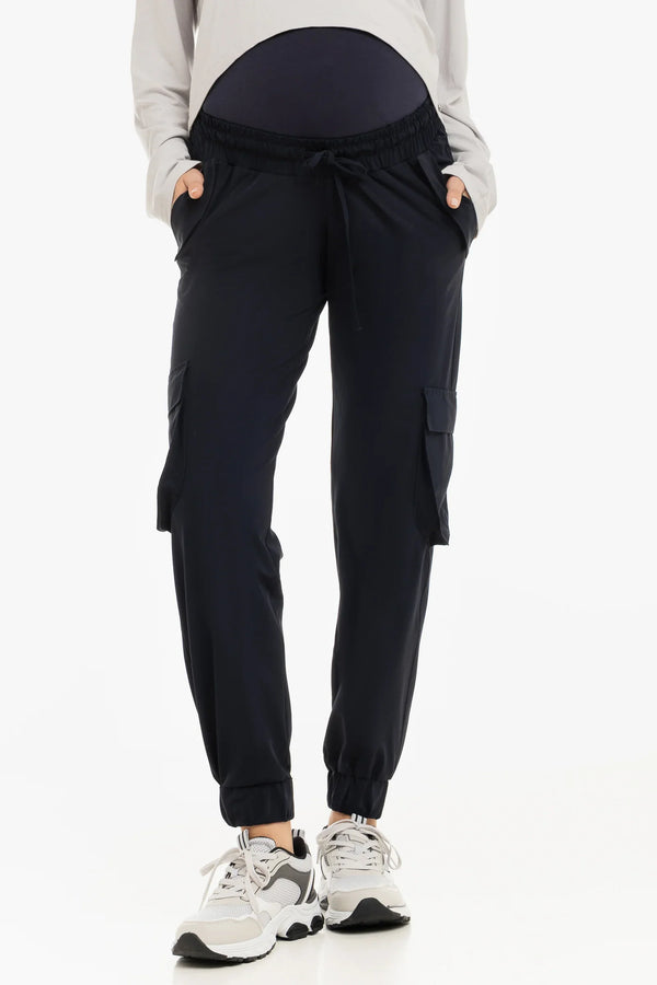 Pantaloni cargo bleumarin pentru gravide