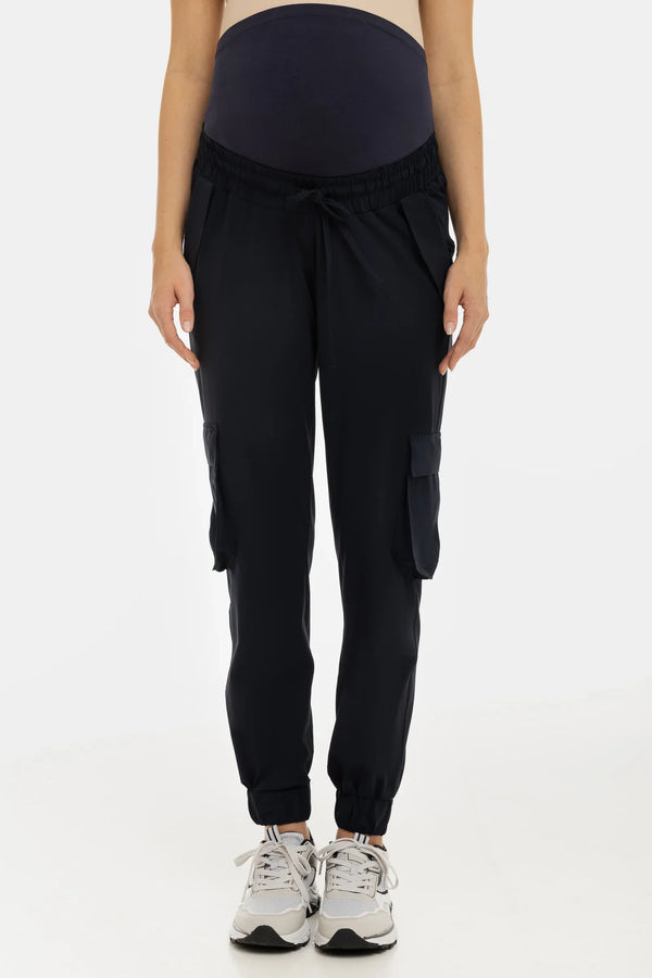 Pantaloni cargo bleumarin pentru gravide