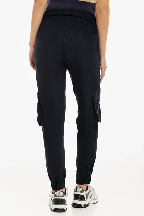 Pantaloni cargo bleumarin pentru gravide