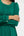 Rochie elegantă pentru gravide, cu drapaje - verde