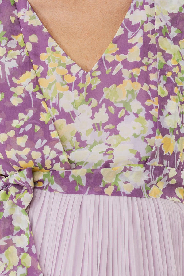 Rochie oficială plisată pentru gravide și alăptare