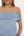 Rochie elegantă pentru gravide cu falduri - albastru deschis