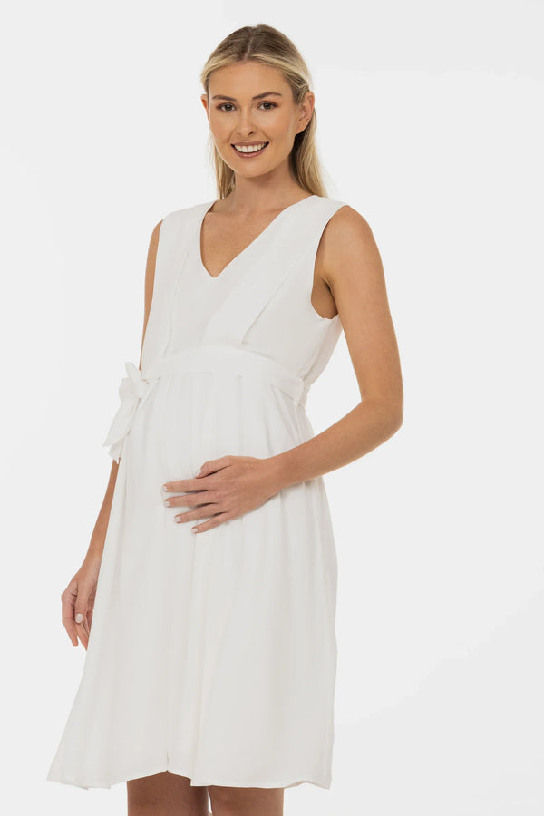 Rochie de mireasă pentru gravide și alăptare, cu fustă vaporoasă