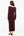 Rochie lungă elegantă cu falduri – bordo