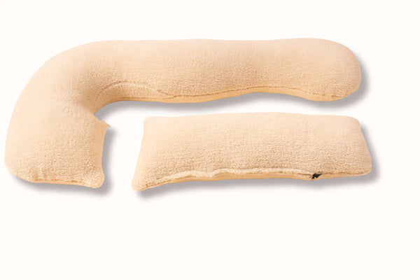 Pernă pufoasă U 3 în 1 pentru gravide și alăptare – bej