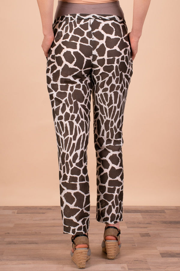 Pantaloni din in pentru gravide