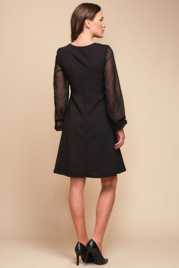 Rochie pentru gravide și alăptare cu buline