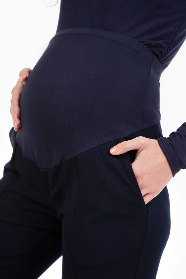 Pantaloni eleganți pentru gravide cu bumbac organic