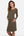 Rochie elegantă kaki pentru gravide și alăptare