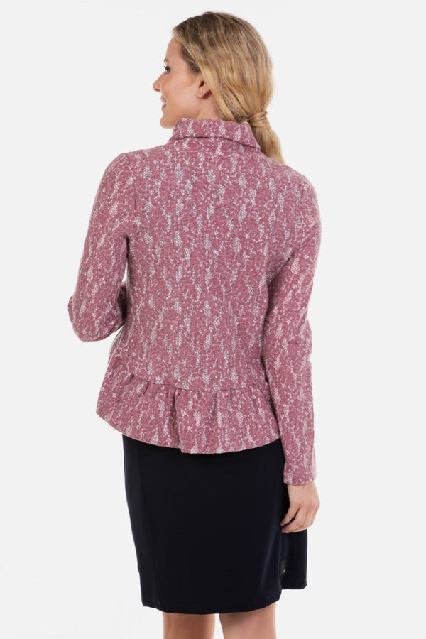 Rochie pentru gravide și alăptare cu pulover 2 în 1 - roz