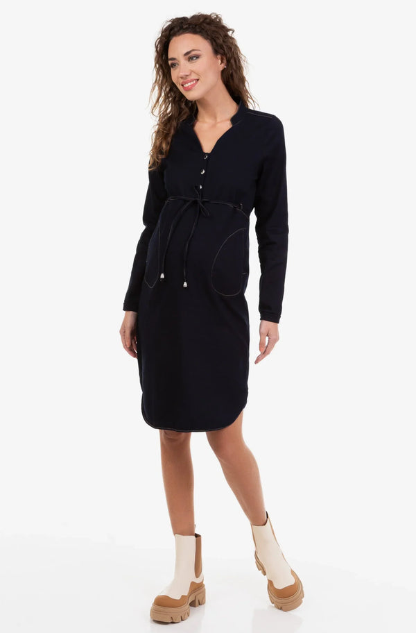 Rochie denim pentru gravide și alăptare
