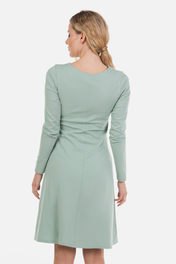 Rochie elegantă pentru gravide și alăptare - menta