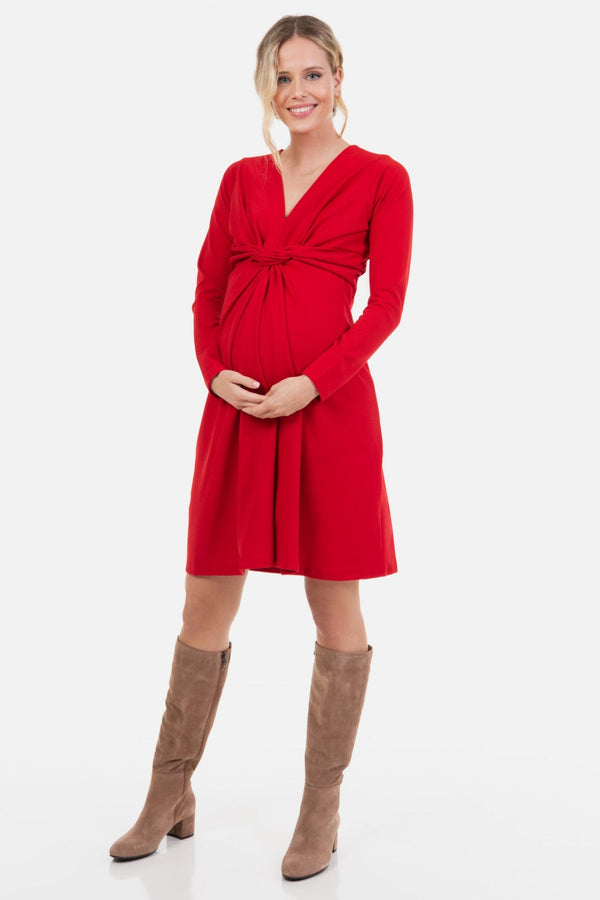 Rochie elegantă cu nod pentru gravide