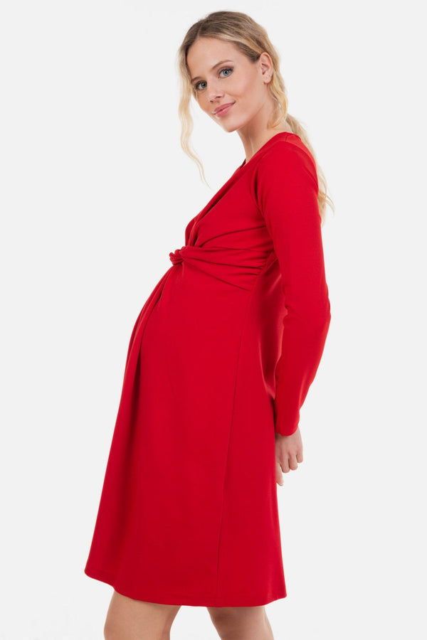 Rochie elegantă cu nod pentru gravide