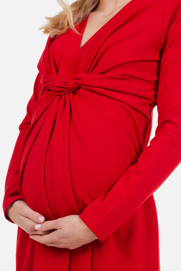 Rochie elegantă cu nod pentru gravide