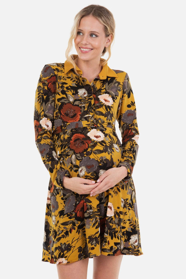 Rochie pentru gravide și alăptare cu imprimeu floral