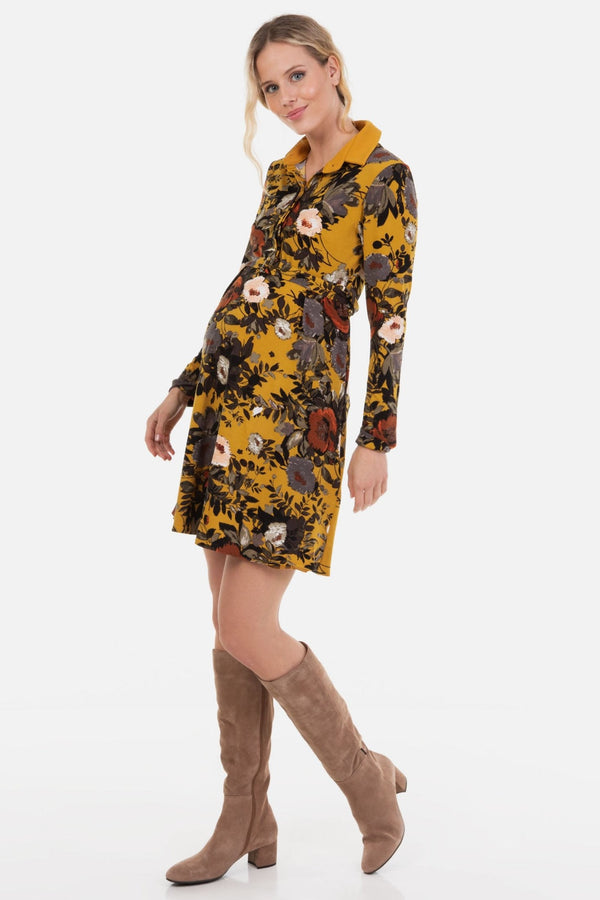 Rochie pentru gravide și alăptare cu imprimeu floral