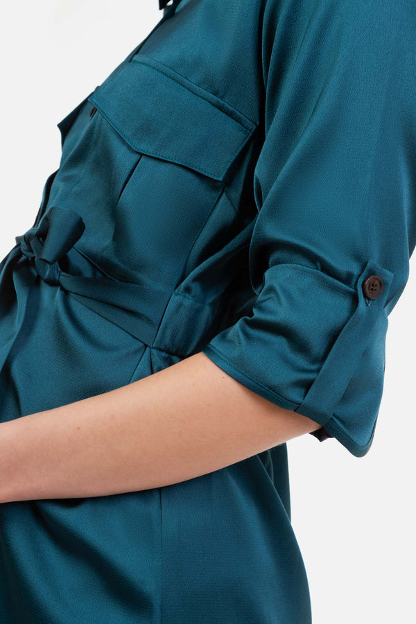 Rochie lunga satinată pentru gravide și alăptare