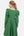 Rochie vaporoasă gravide și alăptare cu mâneca lungă - verde