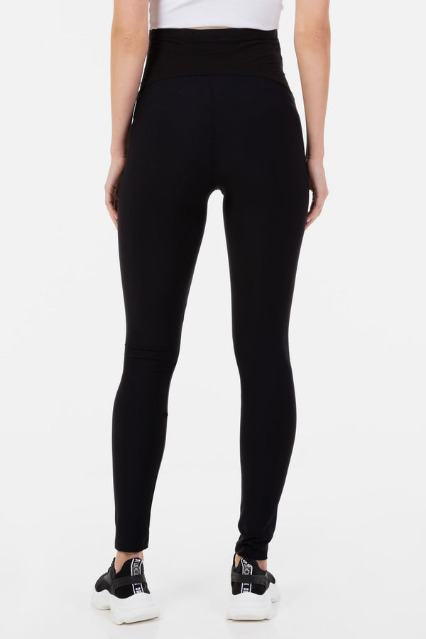 Colanți flaușați la interior pentru gravide cu bumbac organic