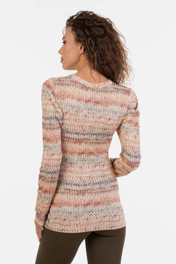 Bluză pentru gravide și alăptare cu imprimeu tip tricot
