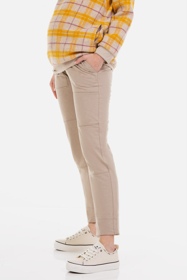 Pantalon sport pentru gravide – bej