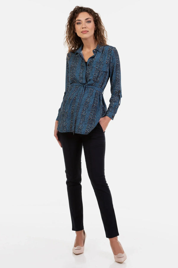 Pantaloni pentru gravide bleumarin