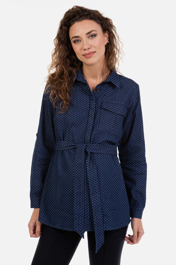 Cămașă din denim pentru gravide și alăptare