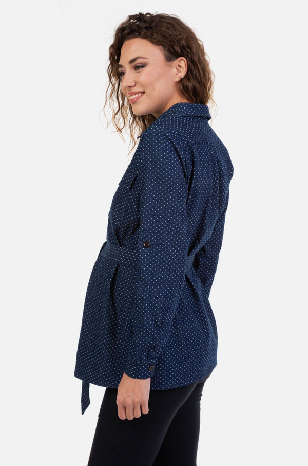 Cămașă din denim pentru gravide și alăptare