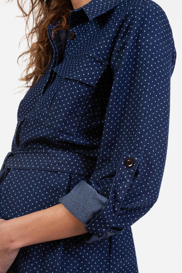 Cămașă din denim pentru gravide și alăptare