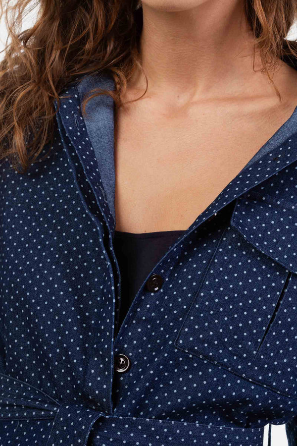 Cămașă din denim pentru gravide și alăptare