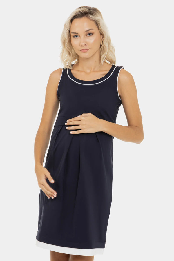 Rochie de bumbac pentru gravide și alăptare