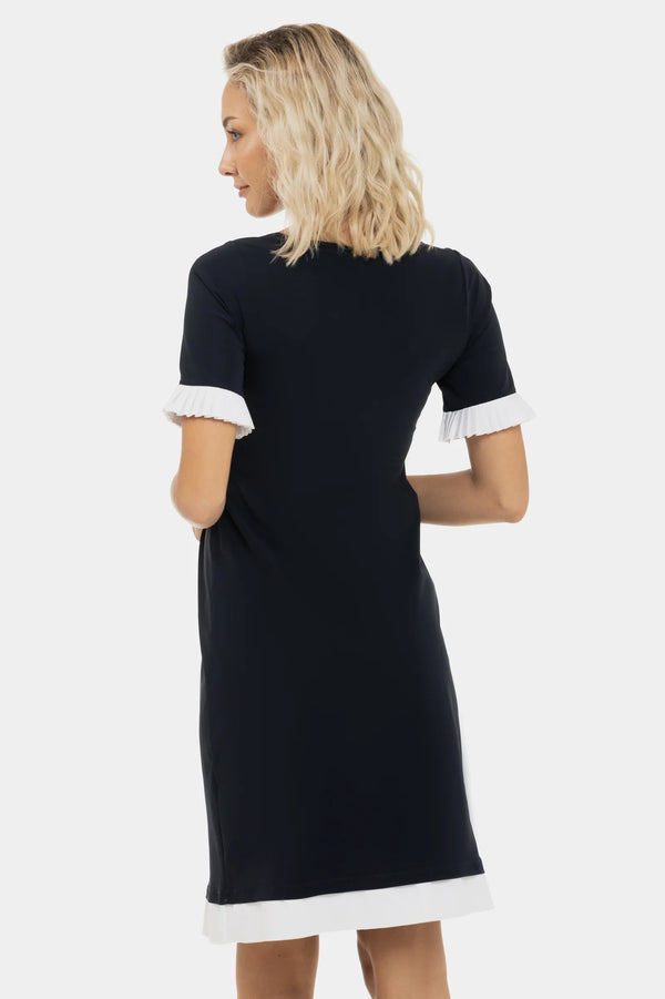 Rochie pentru gravide și alăptare cu element cu pliuri