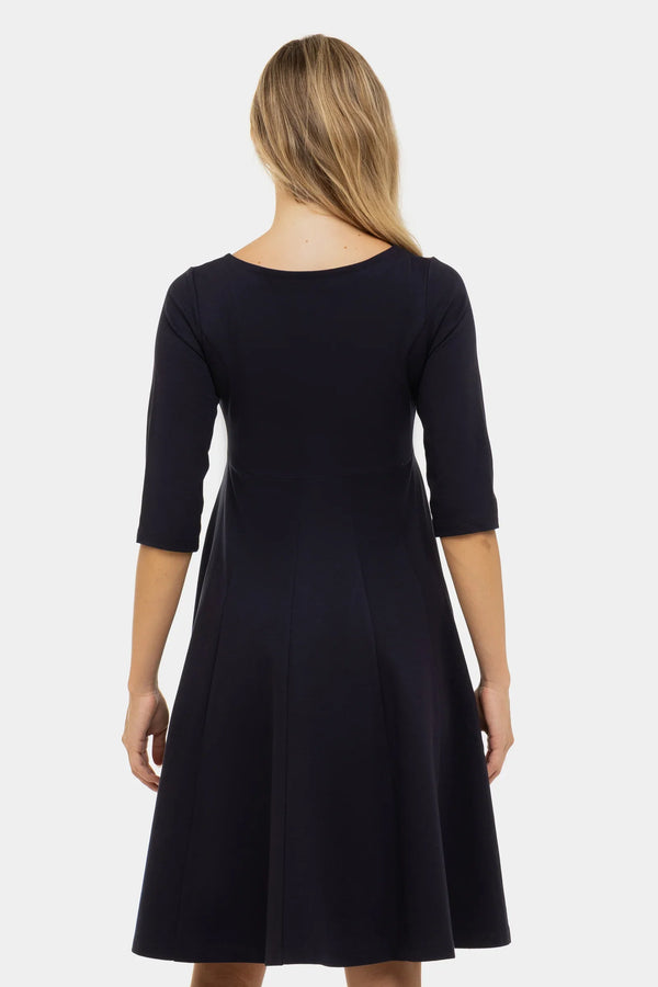 Rochie de seară pentru gravide și alăptare - albastru închis