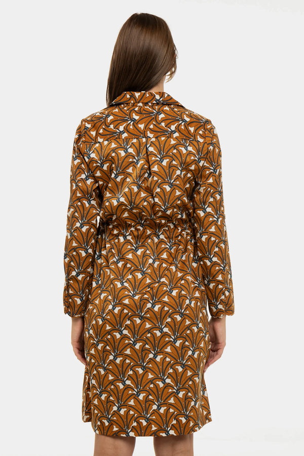 Rochie-cămașă pentru gravide și alăptare cu imprimeu floral