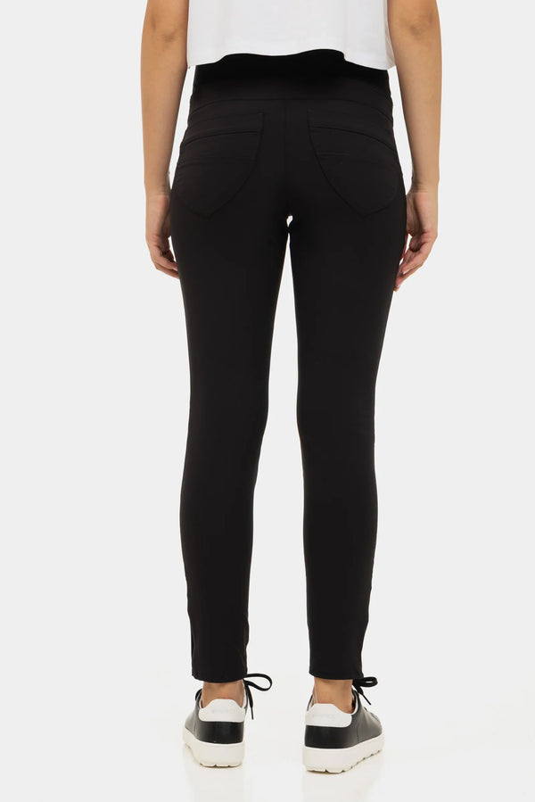 Pantaloni negri ajustați pentru gravide