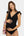 Costum de baie negru pentru gravide și alăptare cu volane