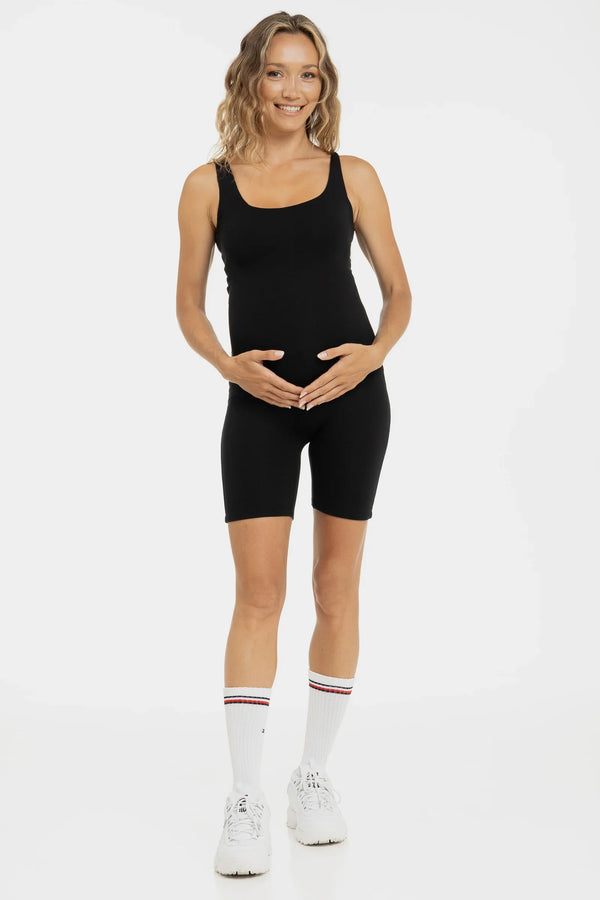 Salopetă scurtă modelatoare pentru gravide | 100% opacă