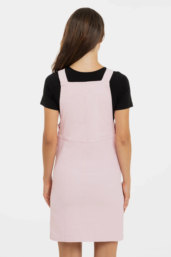 Sarafan din bumbac pentru gravide și alăptare – roz