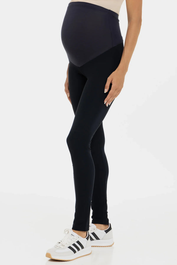 Colanți de culoare albastră închis pentru gravide