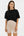 Crop top moale pentru gravide din modal – negru