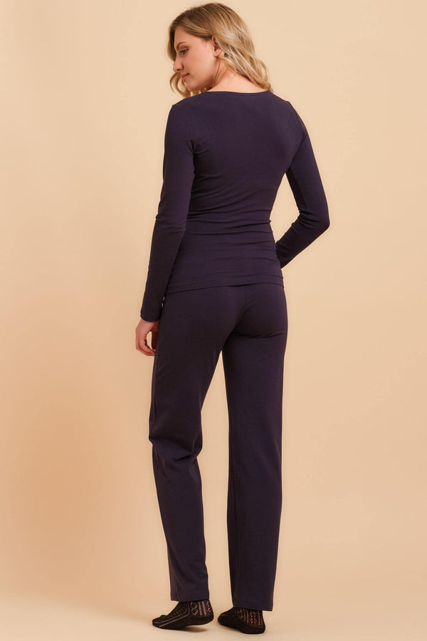 Pijama bumbac pentru gravide și alăptare