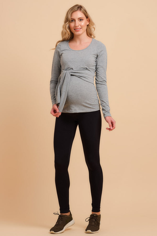 Bluză pentru gravide și alăptare cu curelușă